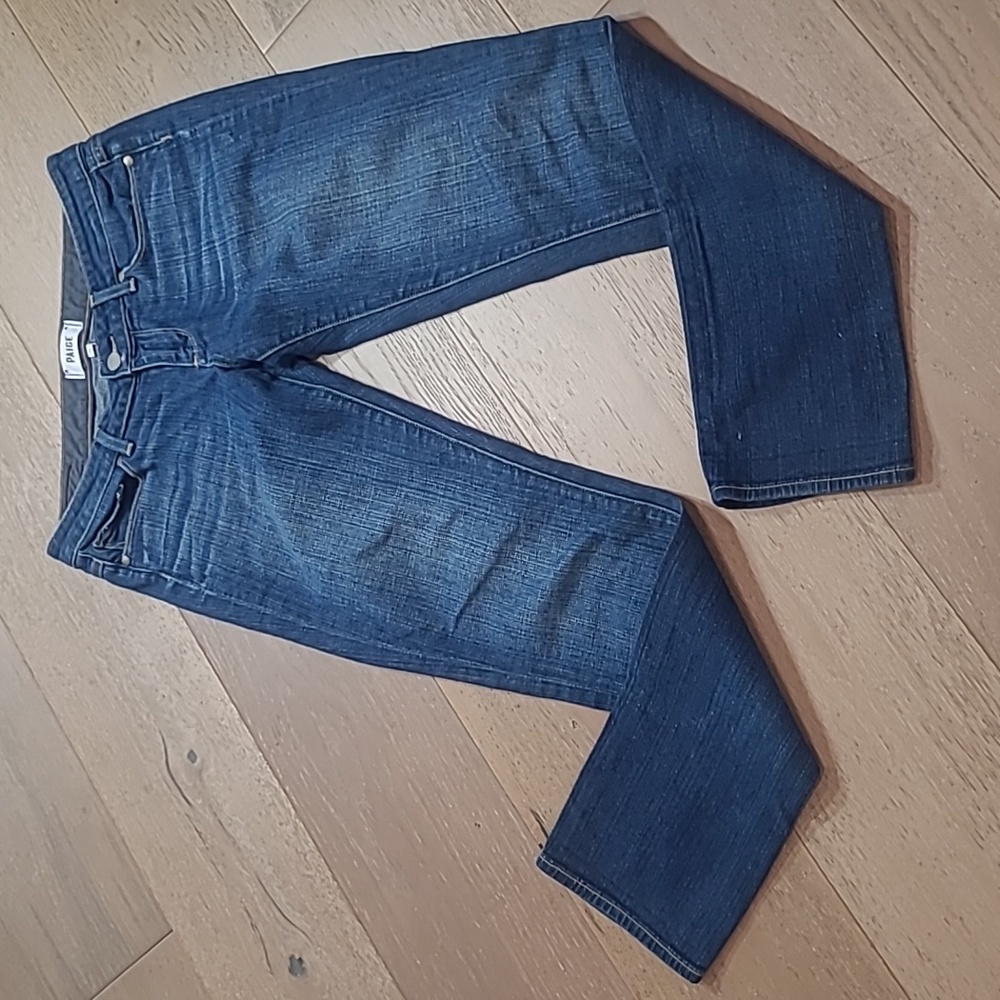 PAIGE Jeans Women's sz 26 Jimmy Jimmy Skinny Leg Low Rise Denim Jeans